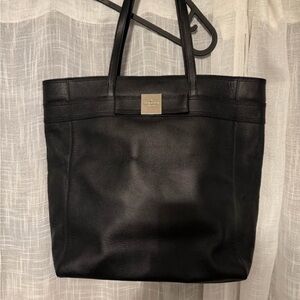 Longchamp Black Leather Tote